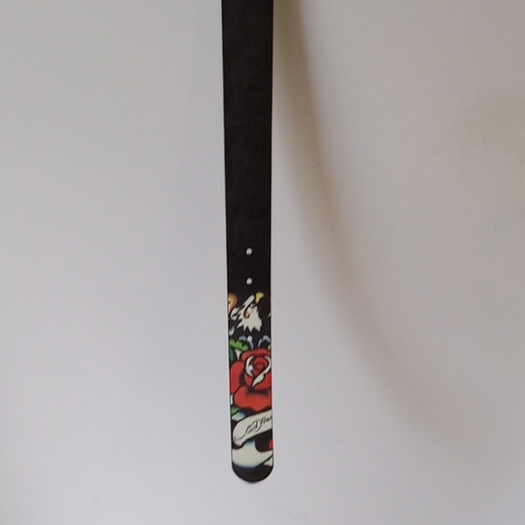 Ed Hardy Tattoo Art Men's Black Belt - Picture 8 of 12